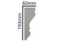 Preview: G-2 Gesims Leisten Profile 155x95mm Stuckleisten Gipsstuck Wandleiste 290cm